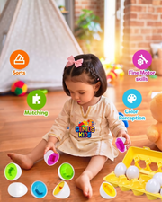 Matching Number Eggs Toy for Kids | Educational Counting and Color Cognition Set