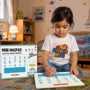 Mini MagPad Numbers Magnetic Drawing Board | 406 Ball Pops Number & Math Tracing Toy for Kids
