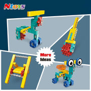 71 Pcs Science Building Blocks – STEM Construction Set for Kids | Genius Kids
