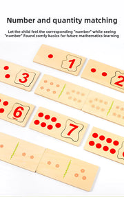 Montessori Number Cognition Matching Puzzle | Wooden Counting & Math Learning Toy for Kids