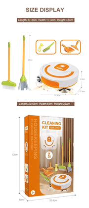 Vacuum Cleaner & Cleaning Set for Kids | Pretend Play Educational Housekeeping Toy