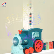 Automatic Domino Train Set for Kids – 60 Pcs Building Blocks | Genius Kids