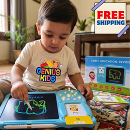 2-in-1 LCD Writing Tablet with Talking Flash Cards | Interactive Early Education Device for Kids2-in-1 LCD Writing Tablet with Talking Flash Cards | Interactive Early Education Device for Kids