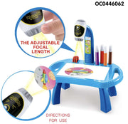 Kids Projector Drawing Board Table – Art Painting Learning Desk | Genius Kids