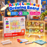 Acrylic Luminous Drawing Board for Kids – Light Up Glow Doodle Pad | Genius Kids