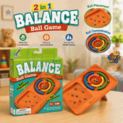 Zero Balance Ball Game for Kids 2-in-1 | Handheld Concentration & Focus Toy | Screen-Free Pocket Game