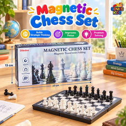 Magnetic Folding Chess Set – Travel Board Game for Kids | Genius Kids