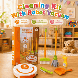 Vacuum Cleaner & Cleaning Set for Kids | Pretend Play Educational Housekeeping Toy