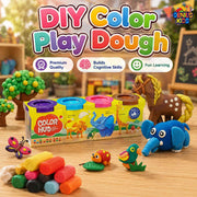 DIY Color Play Dough Set for Kids – Creative Modeling Clay | Genius Kids