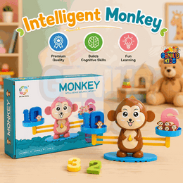 Monkey Balance Counting Toy | Math Learning Scale for Kids | Addition, Subtraction & STEM Educational Game