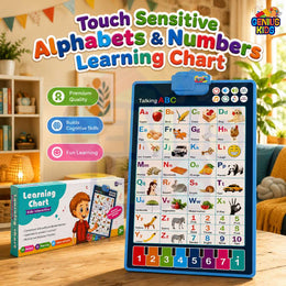 Touch Sensitive Alphabets & Numbers Learning Chart – Talking ABC Poster | Genius Kids