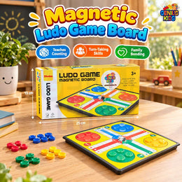 Magnetic Ludo Board Game for Kids – Travel Friendly Family Game | Genius Kids