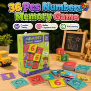 36 Pcs Numbers Memory Matching Game for Kids | Genius Kids