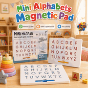 Mini MagPad Alphabet Magnetic Drawing Board | 275 Ball Pops Letter Tracing Toy for Kids