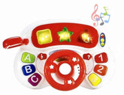 Enlightening Steering Wheel Toy for Babies | Musical Learning Toy with Lights & Sounds | Letters, Numbers & Shapes