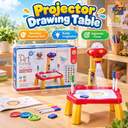 Kids Projector Drawing Board Table – Art Painting Learning Desk | Genius Kids