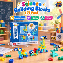 71 Pcs Science Building Blocks – STEM Construction Set for Kids | Genius Kids