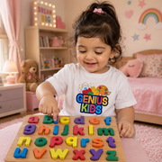 Wooden abc Alphabet Puzzle for Kids | Colorful Learning Toy for Toddlers