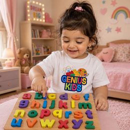 Wooden abc Alphabet Puzzle for Kids | Colorful Learning Toy for Toddlers